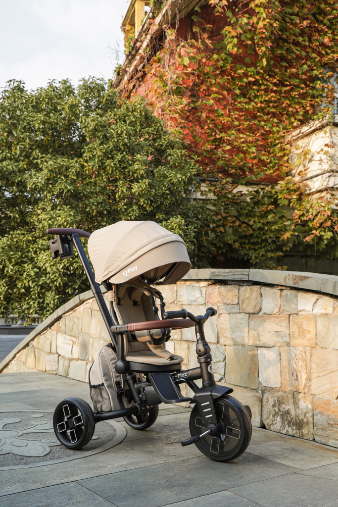 QPLAY Trojkolka Comfo Max Beige, 7v1, vek 10-72 mesiacov